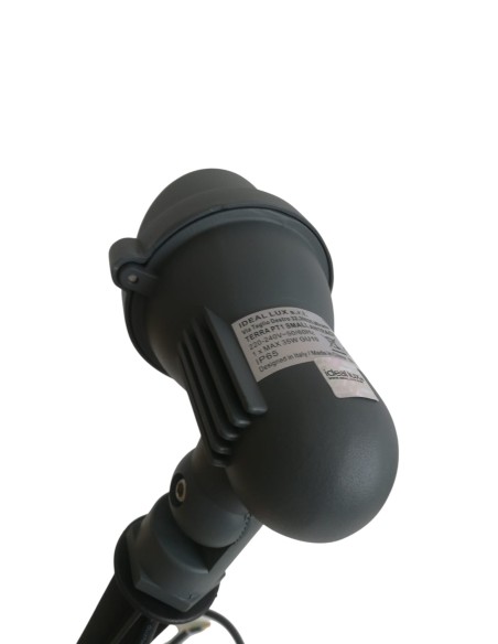 Ideallux 033037 Terra pt1 small lamp with anthracite spike 1x35w gu10